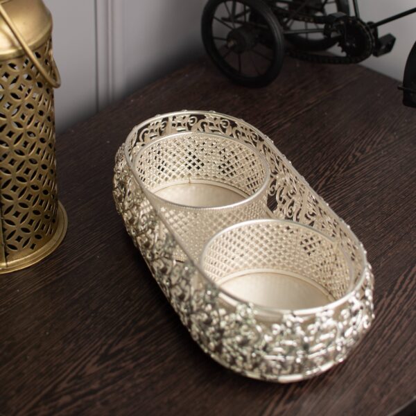 Ovel Basket With 2 Bowl - Image 2