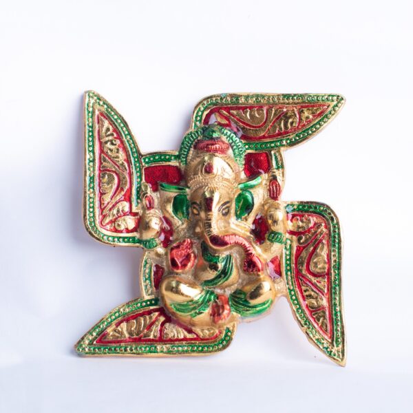 Metal Ganesh Swastik - Image 2