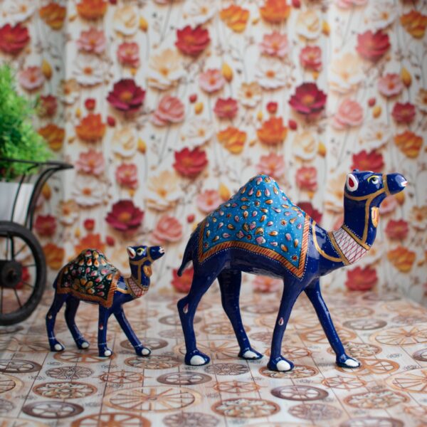 Handcrafted Minakari Camel Showpiece - Image 3