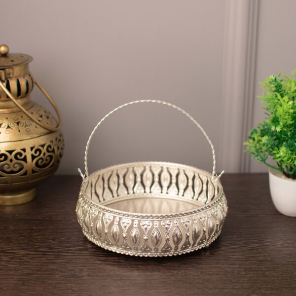 Silver Basket 6'' (handle) - Image 3