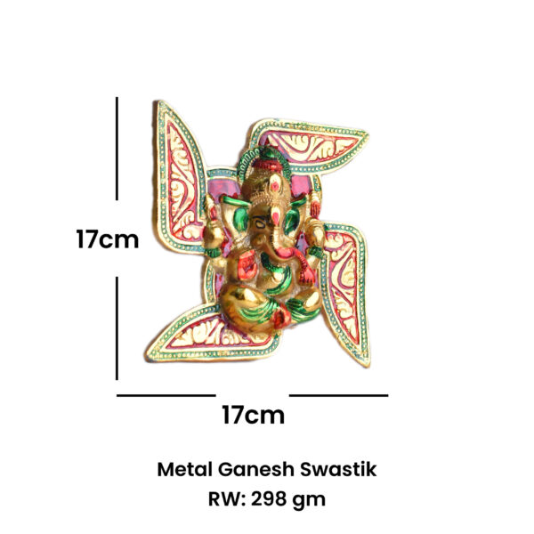 Metal Ganesh Swastik - Image 3