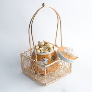 Iron Basket with Mina Bowl
