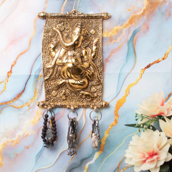 Metal Ganesh key hanger calendar - Image 2