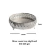 Ornate Silver Round Tray - Image 5