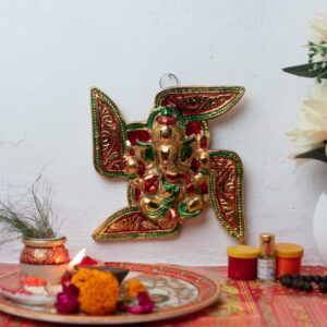 Metal Ganesh Swastik