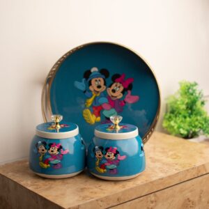 Iron Mina Basket With 2 Bowl