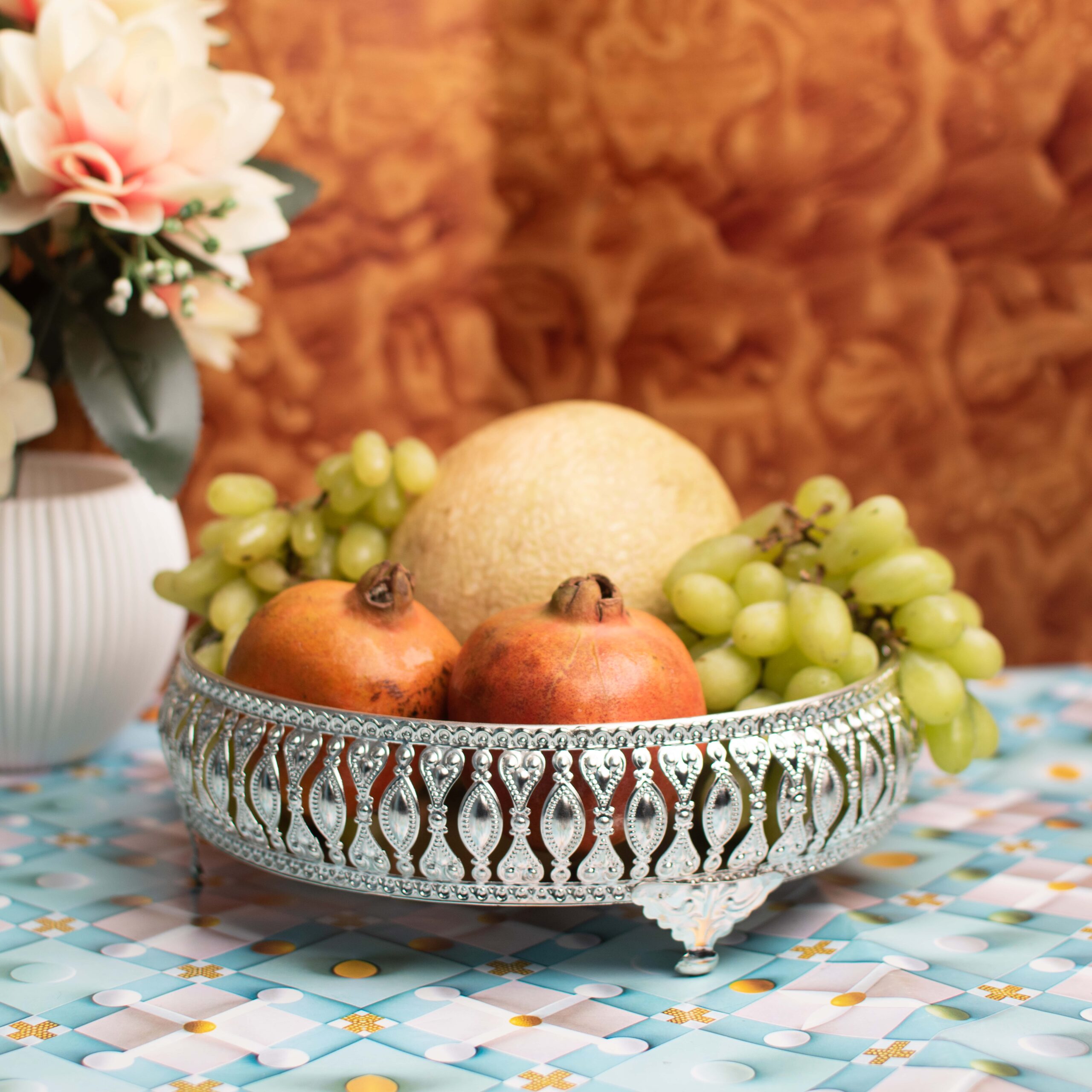 Silver Round Tray