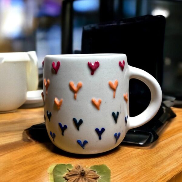 Multi Colour Heart Mug - Image 4