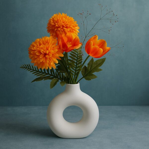 White Donut Vase - Image 4