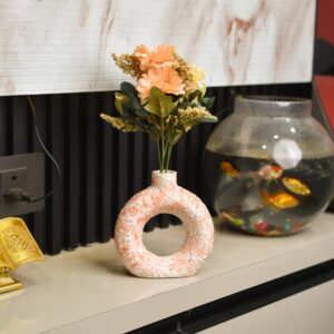 Pink Donut Shape Vase
