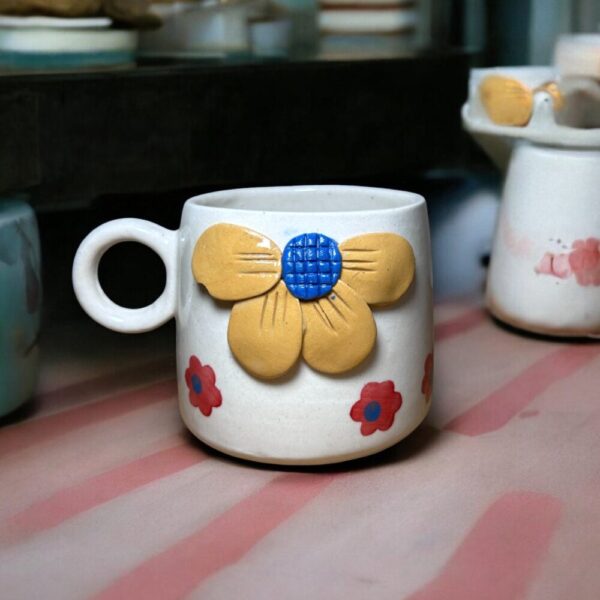 Yellow Flower Mug - Image 4