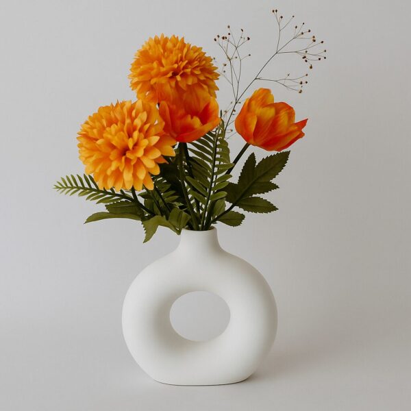 White Donut Vase - Image 2