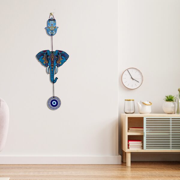 EVIL EYE ELEPHANT HANGING