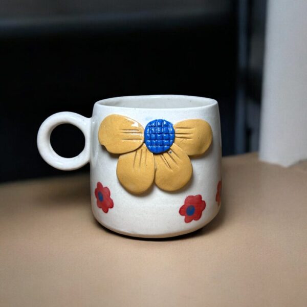 Yellow Flower Mug - Image 2