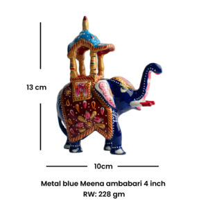 METAL BLUE MEENA AMBABARI ELEPHANT 4