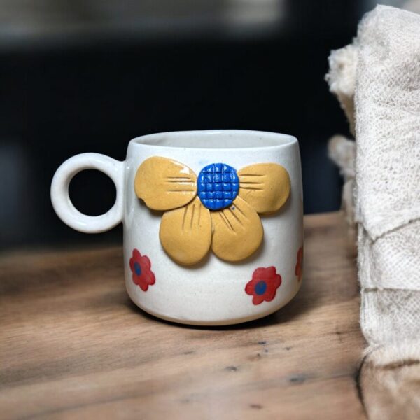 Yellow Flower Mug - Image 4