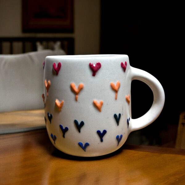 Multi Colour Heart Mug - Image 3