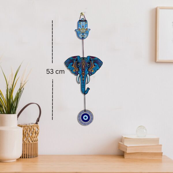 EVIL EYE ELEPHANT HANGING - Image 2